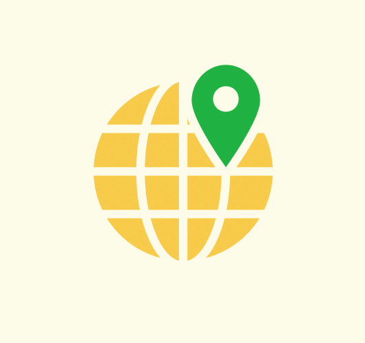Location globe pin image